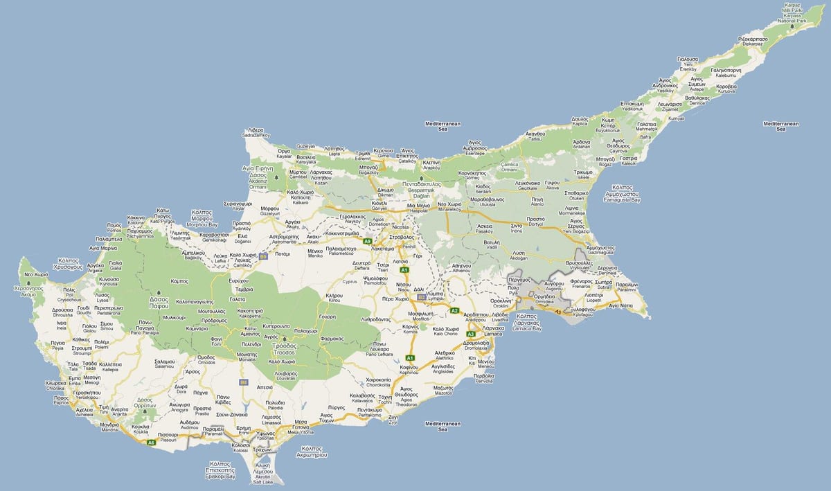 rrugë hartë të peyia Qipro