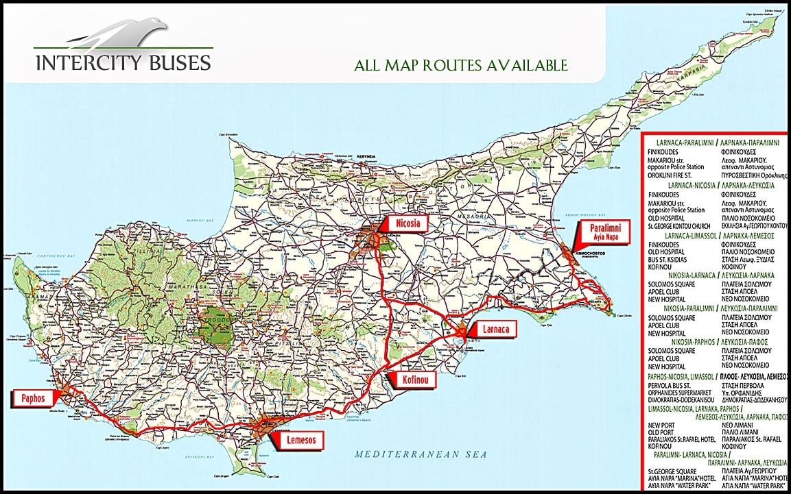 Qipro autobus rrugë hartë