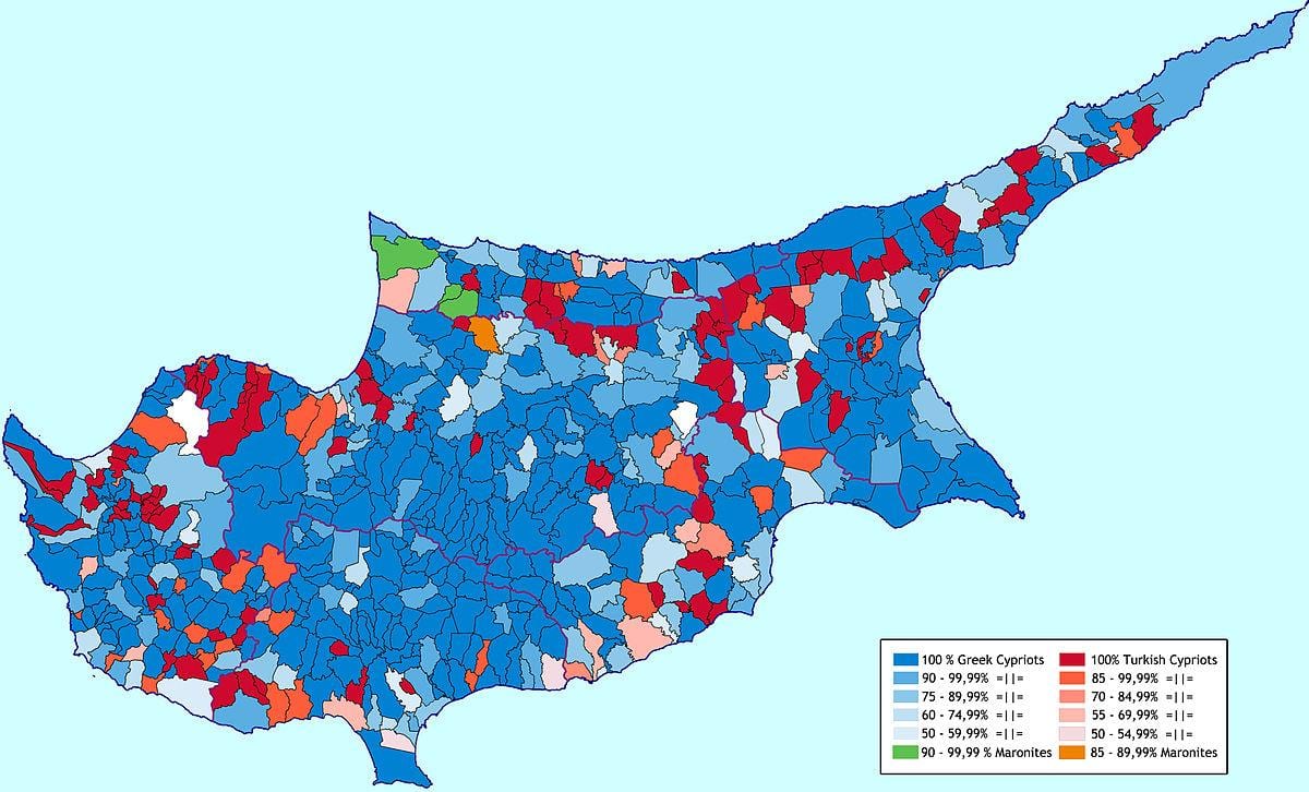 Harta e Qipros etnike