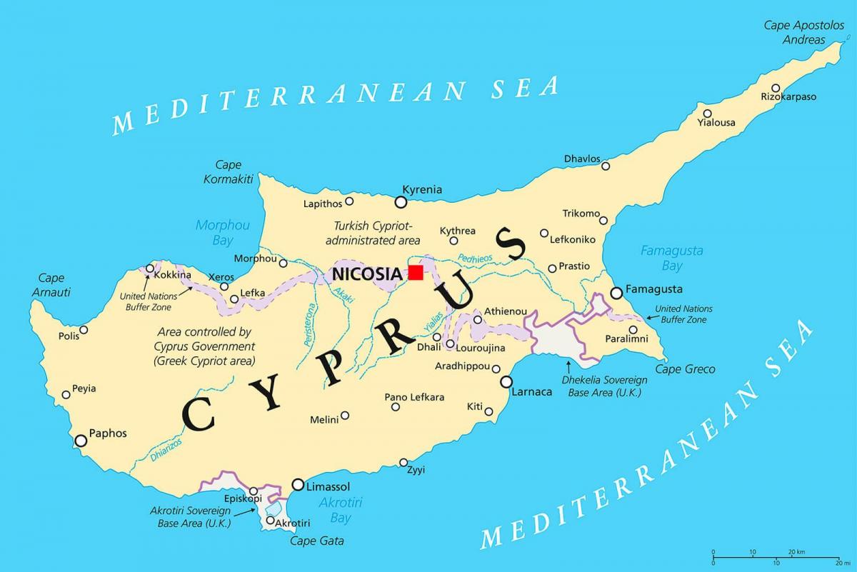 hartë që tregon Qipro