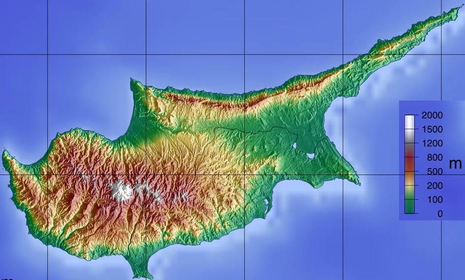Harta e Qipros malet