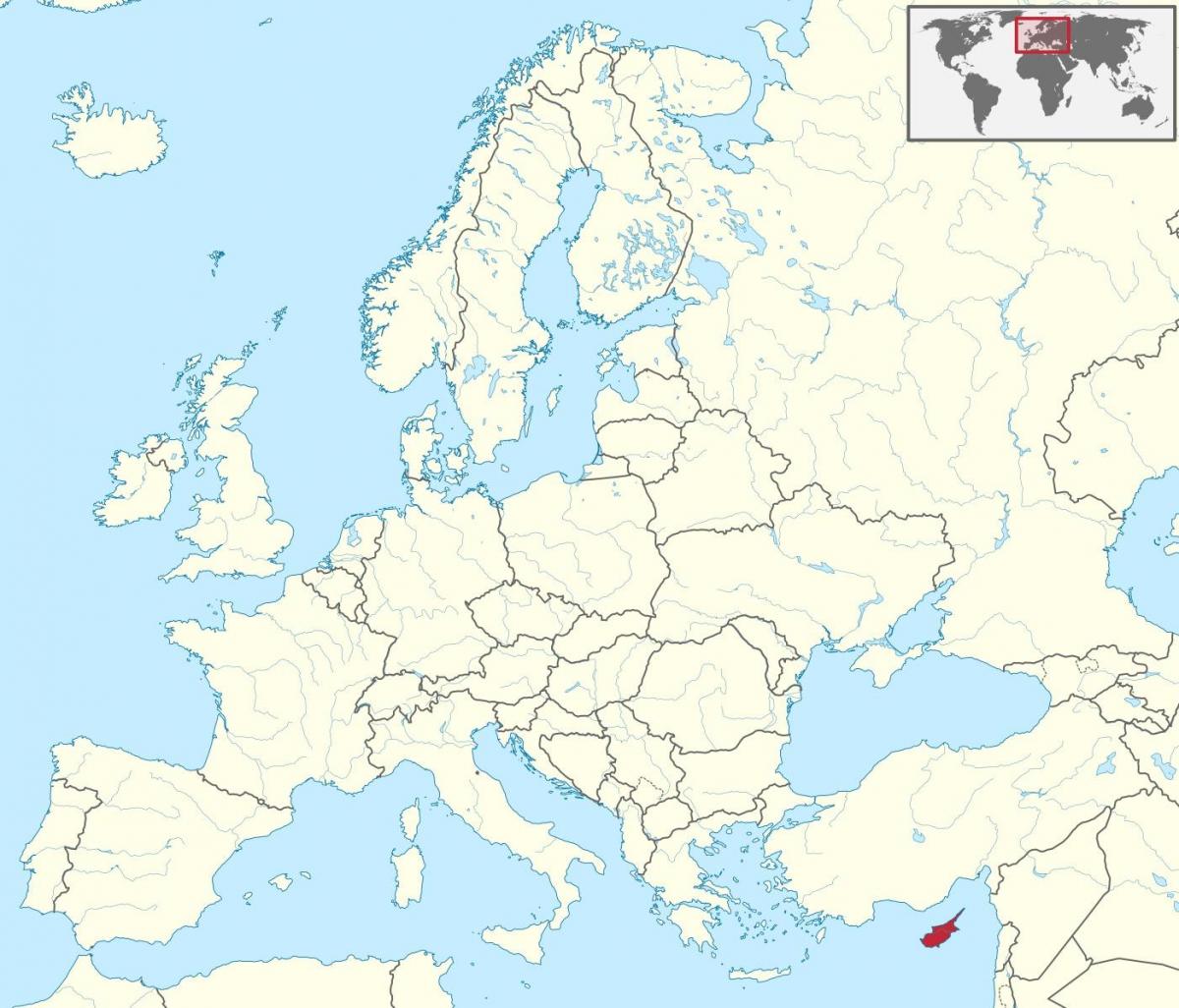 Qipro i hartave në botë