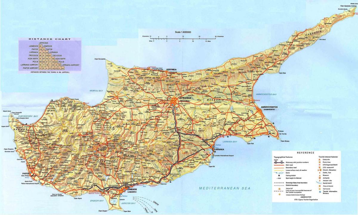 Qipro plazhet hartë