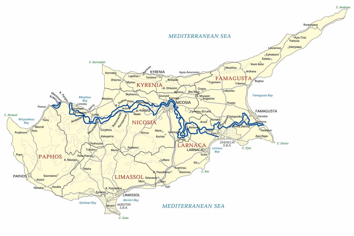 Harta e Qipros në linjë