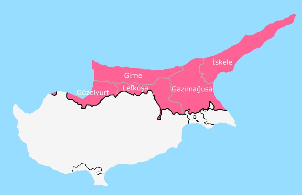 Harta e Qipros ndarë