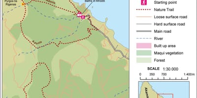Harta e afërditë gjurmët Qipro 