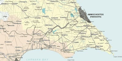 Harta e ayia napa Qipro