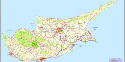 Harta e mirë të plazheve në Qipro