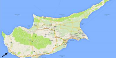 Harta e Qipros treguar aeroporte
